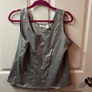 Chico’s size 2 gray sparkly tank top